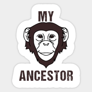 my ancestor monkey Sticker